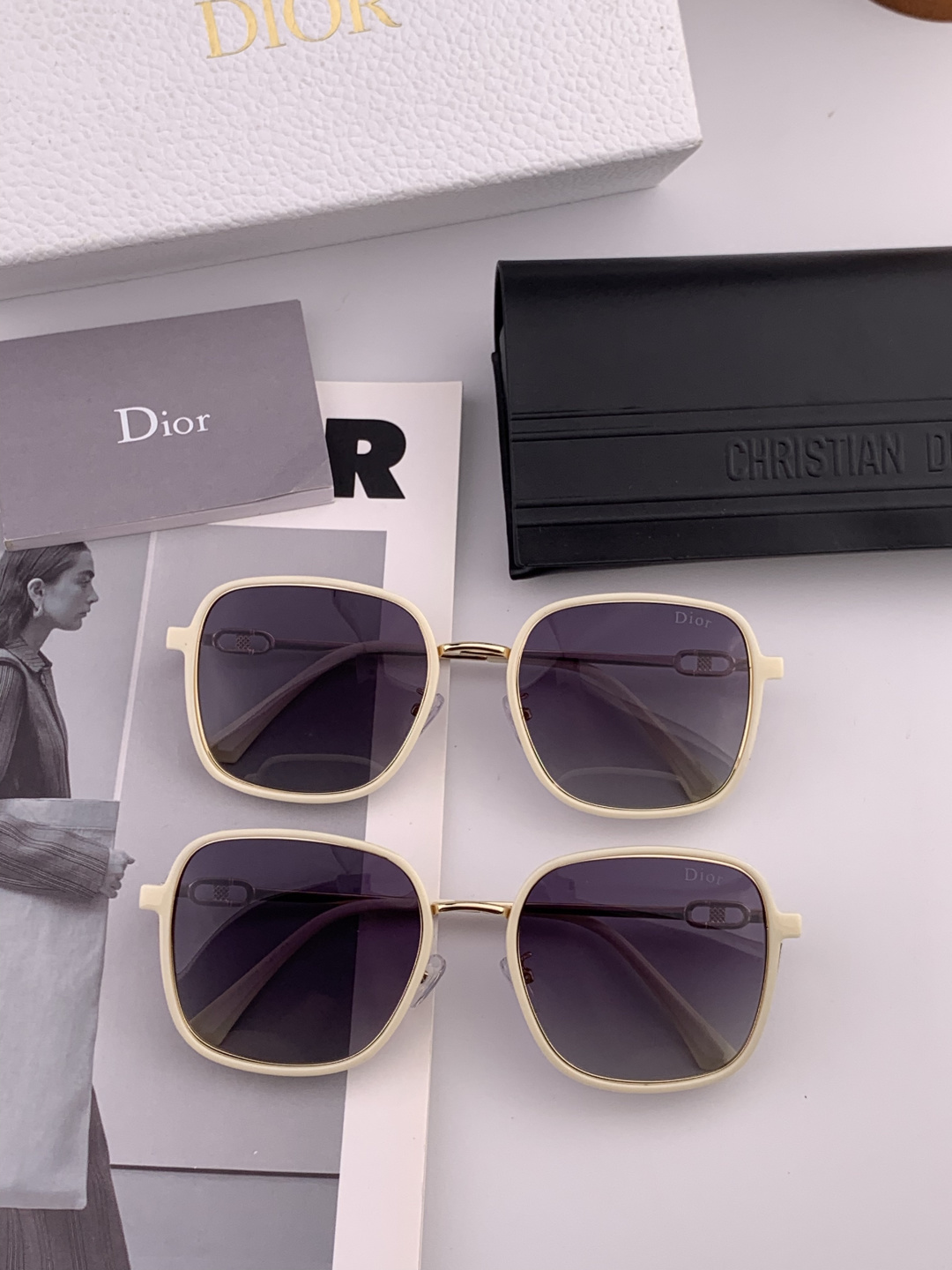 🔺 DIOR🔻2025官方新款 众多明星同款[色]‼️‼️新款大框偏光墨镜 🌈🌈宝丽来超清加厚太阳镜🔝🔝