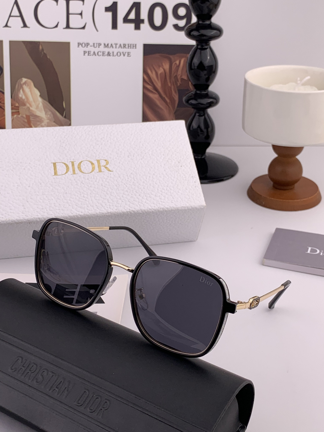 🔺 DIOR🔻2025官方新款 众多明星同款[色]‼️‼️新款大框偏光墨镜 🌈🌈宝丽来超清加厚太阳镜🔝🔝