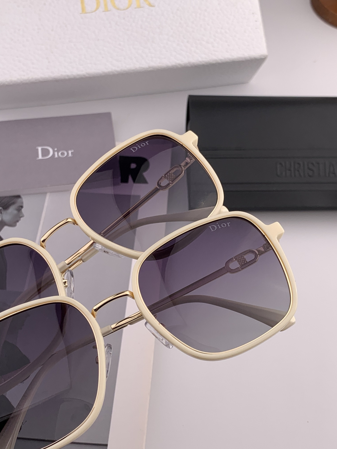 🔺 DIOR🔻2025官方新款 众多明星同款[色]‼️‼️新款大框偏光墨镜 🌈🌈宝丽来超清加厚太阳镜🔝🔝