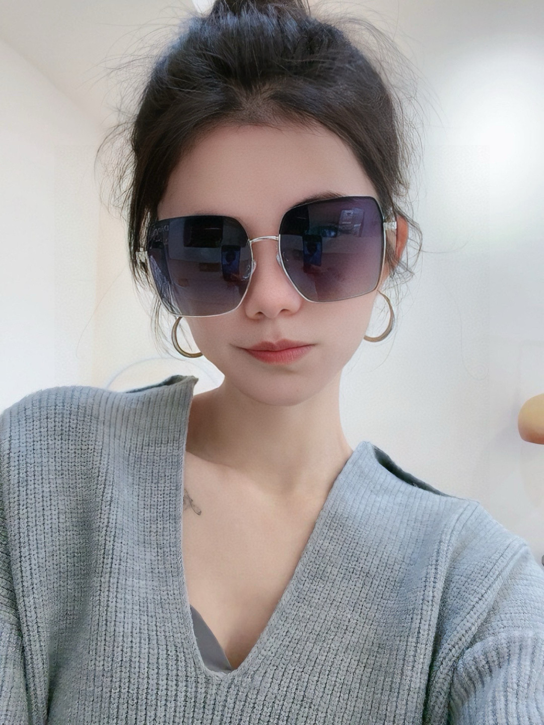 🔺 【DIOR-迪奥】开春新款 潮流爆款 时尚方框偏光太阳镜 高品质 佩戴舒适 网红潮款墨镜 型号：D6