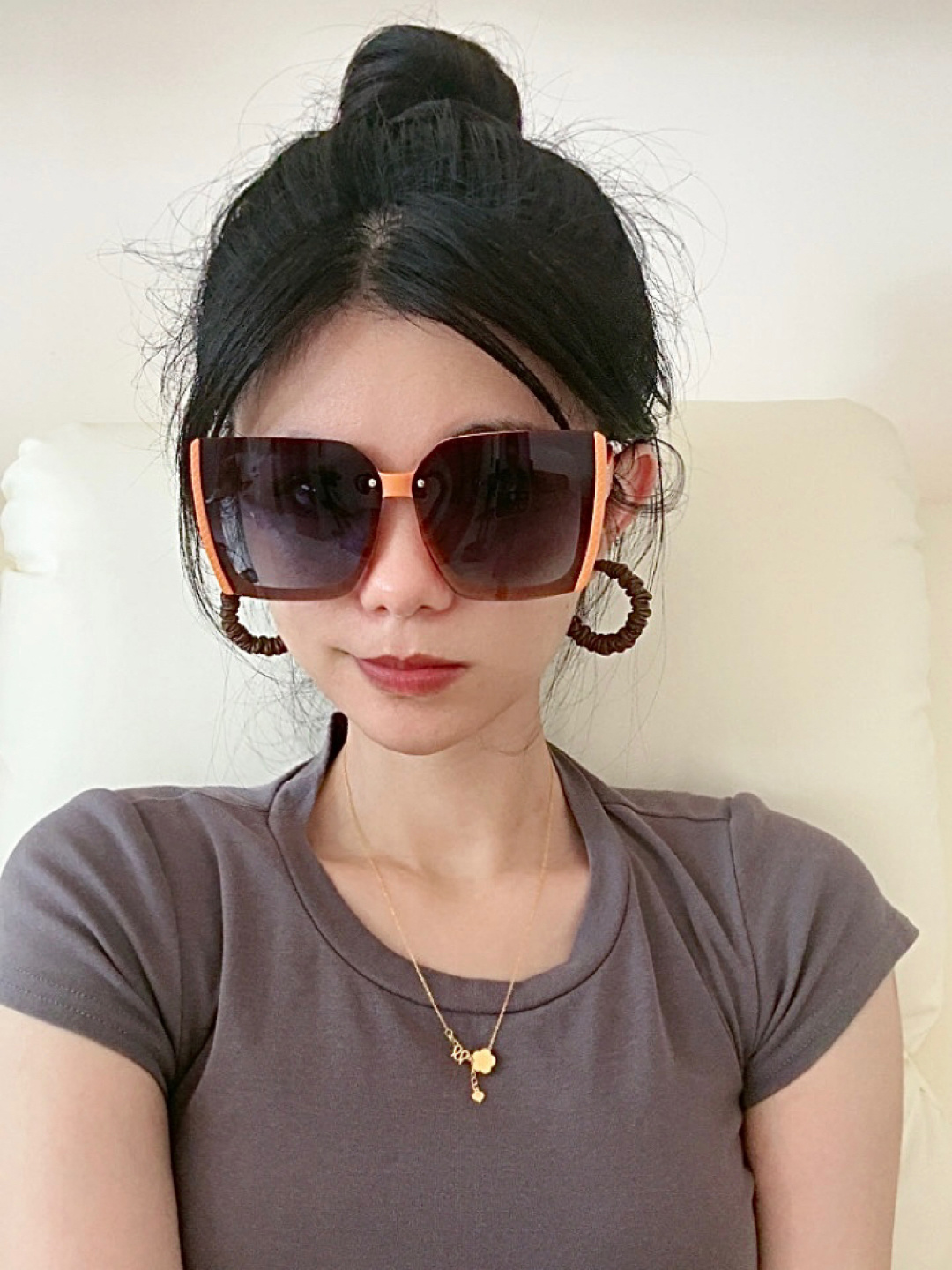 新款 爱马仕女士偏光太阳镜🕶️ 宝丽来高清镜片🎉高品质TR-90镜框 时尚百搭！型号：H6888