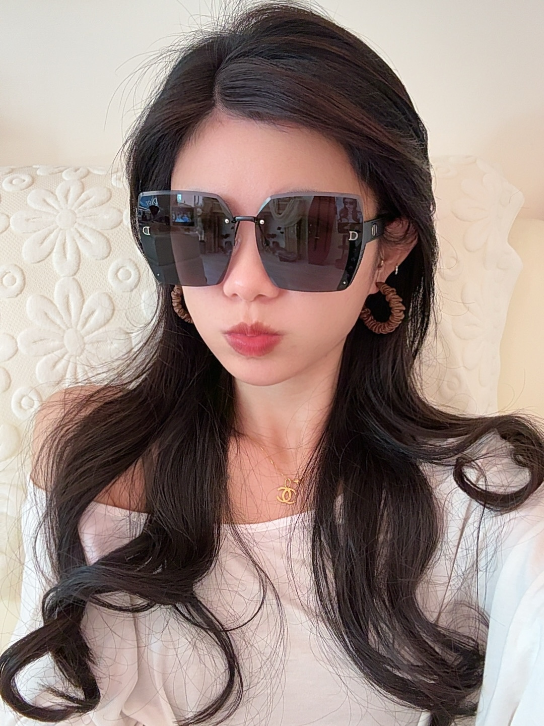 🔺 【DIOR-迪奥】开春新款 潮流爆款 时尚方框太阳镜 高品质 佩戴舒适 网红潮款墨镜 女士高清太阳镜