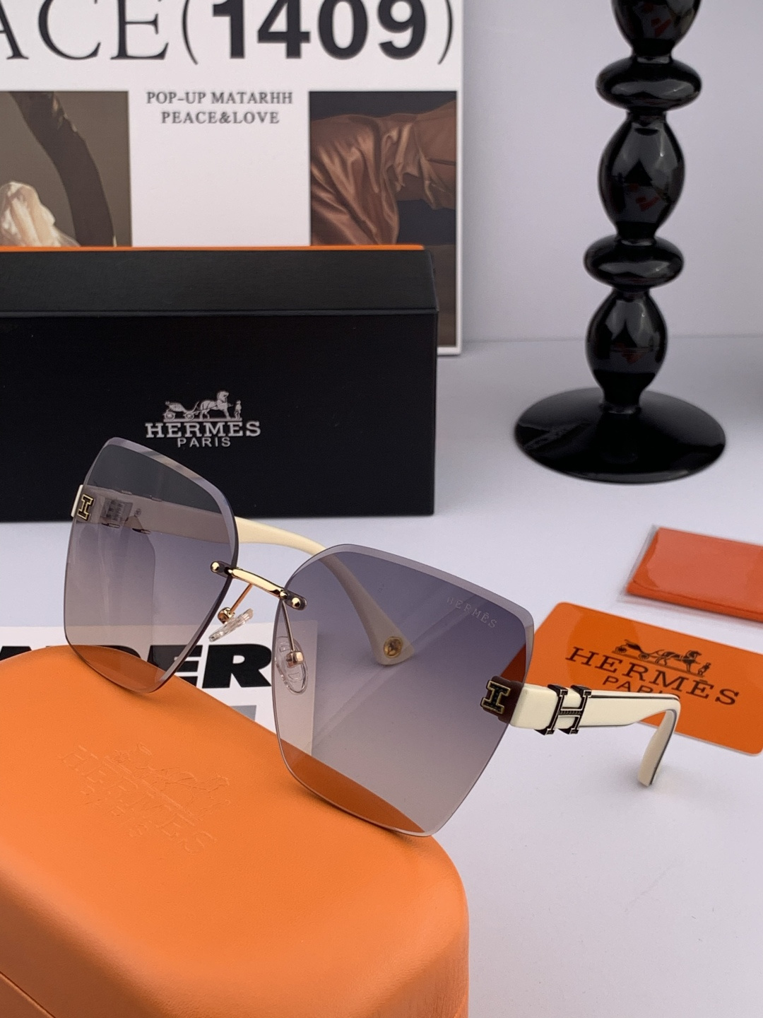 🔺 【DIOR-迪奥】开春新款 潮流爆款 时尚方框太阳镜 高品质 佩戴舒适 网红潮款墨镜 型号：D377