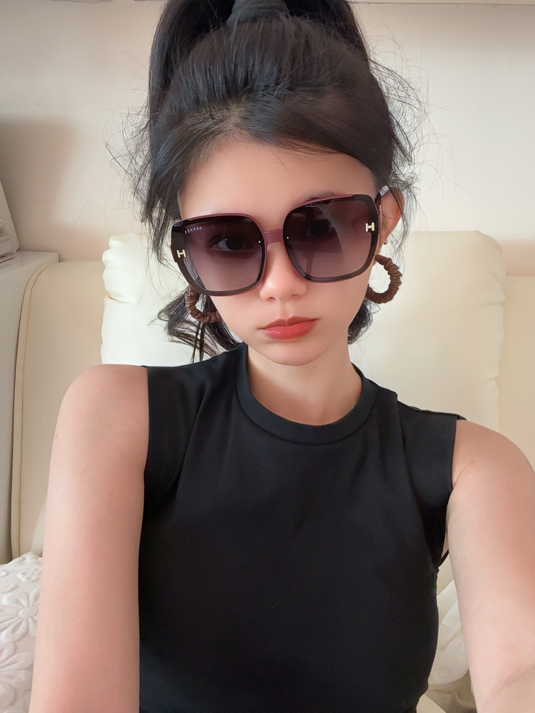 HERMES 爱马仕 开春新款🎈原版出货 网红超爆款💙经典奢华全球风[强][酷][亲亲] 时尚方框太阳镜