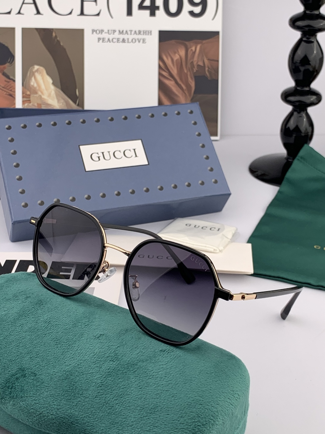 【偏光系列太阳镜】🎈原版出货香奈儿网红超爆款💙经典奢华全球风[强][酷][亲亲] 时尚圆框太阳镜[得意]