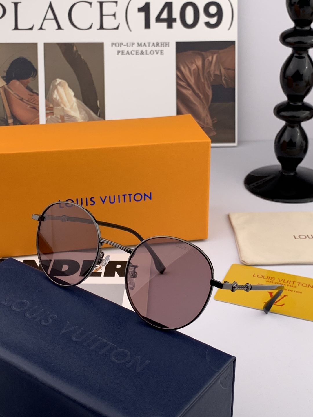 Lv 。 高品质男女款墨镜 👍 进口宝丽来偏光镜片 。蛤蟆镜 开车钓鱼都可 。百搭显瘦墨镜韩版男士飞行员