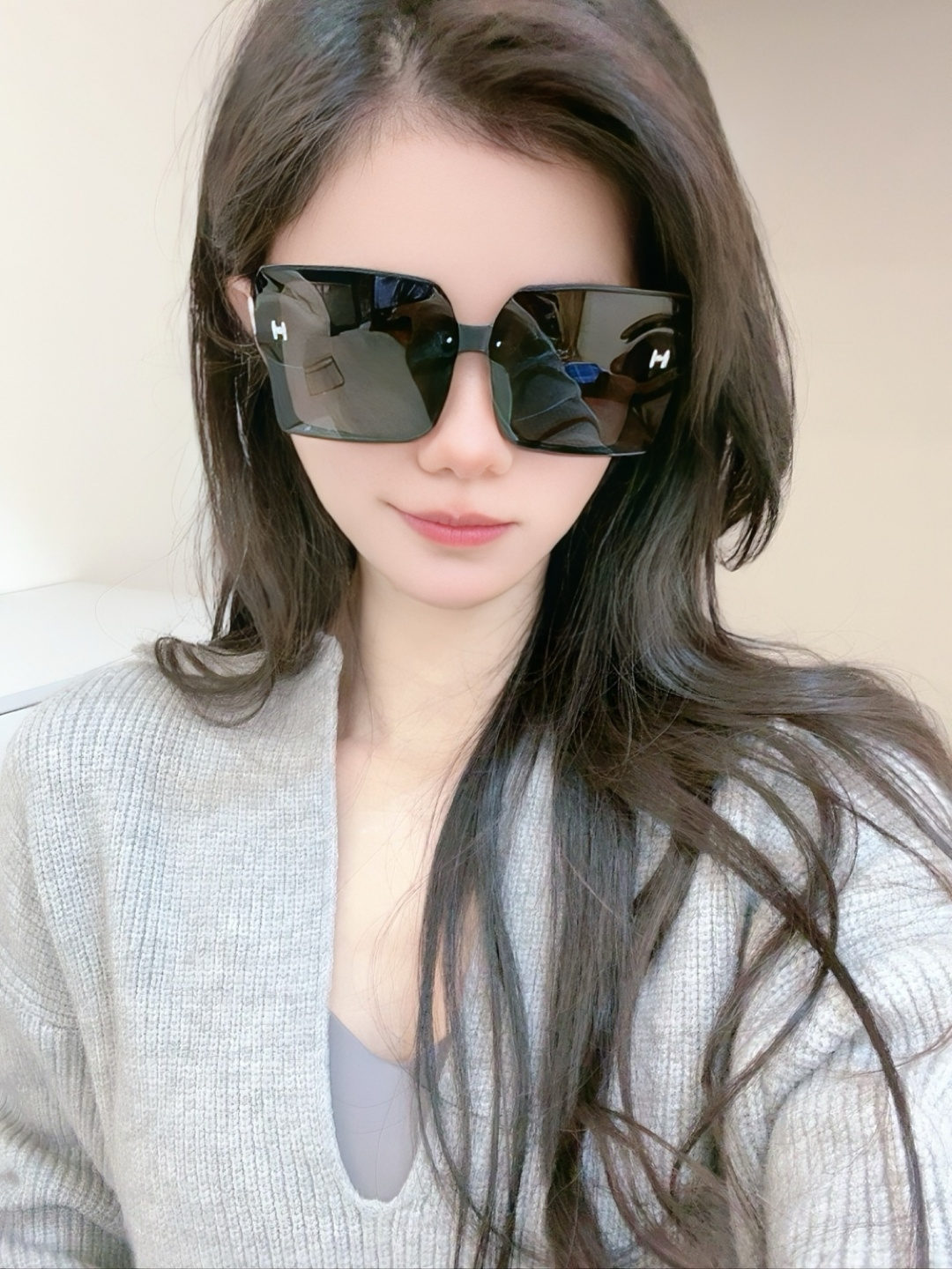 【TR偏光系列】爱马仕 经典的方框设计，不挑脸型，无论搭配大衣还是连衣裙都非常显气质尼龙偏光镜片预防紫外