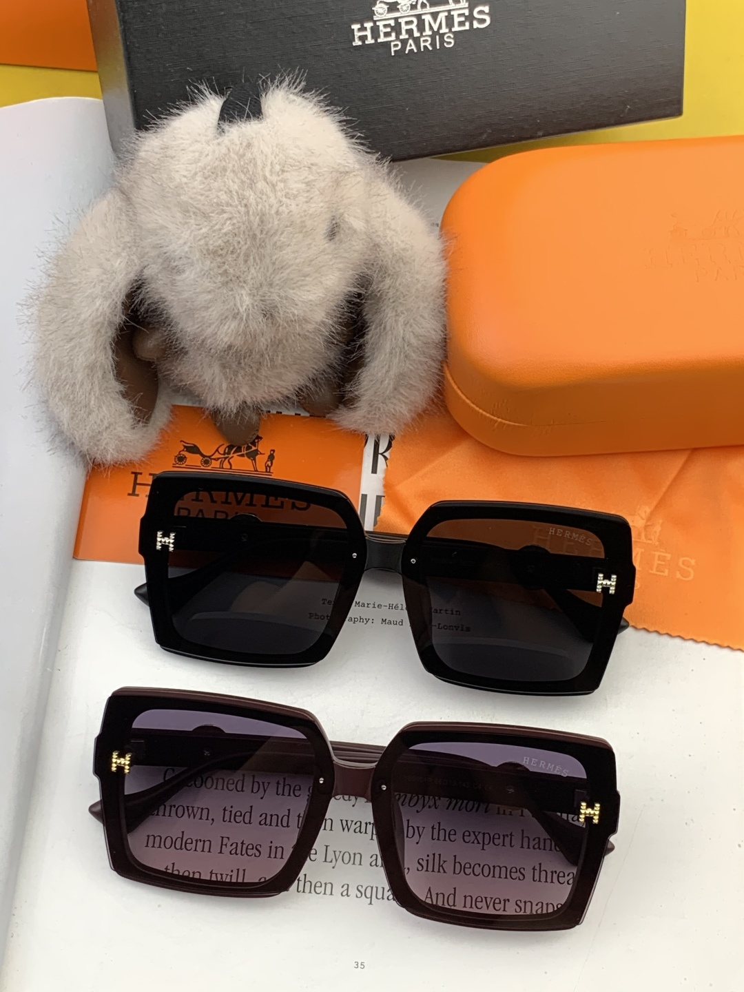 【TR偏光系列】爱马仕 经典的方框设计，不挑脸型，无论搭配大衣还是连衣裙都非常显气质尼龙偏光镜片预防紫外