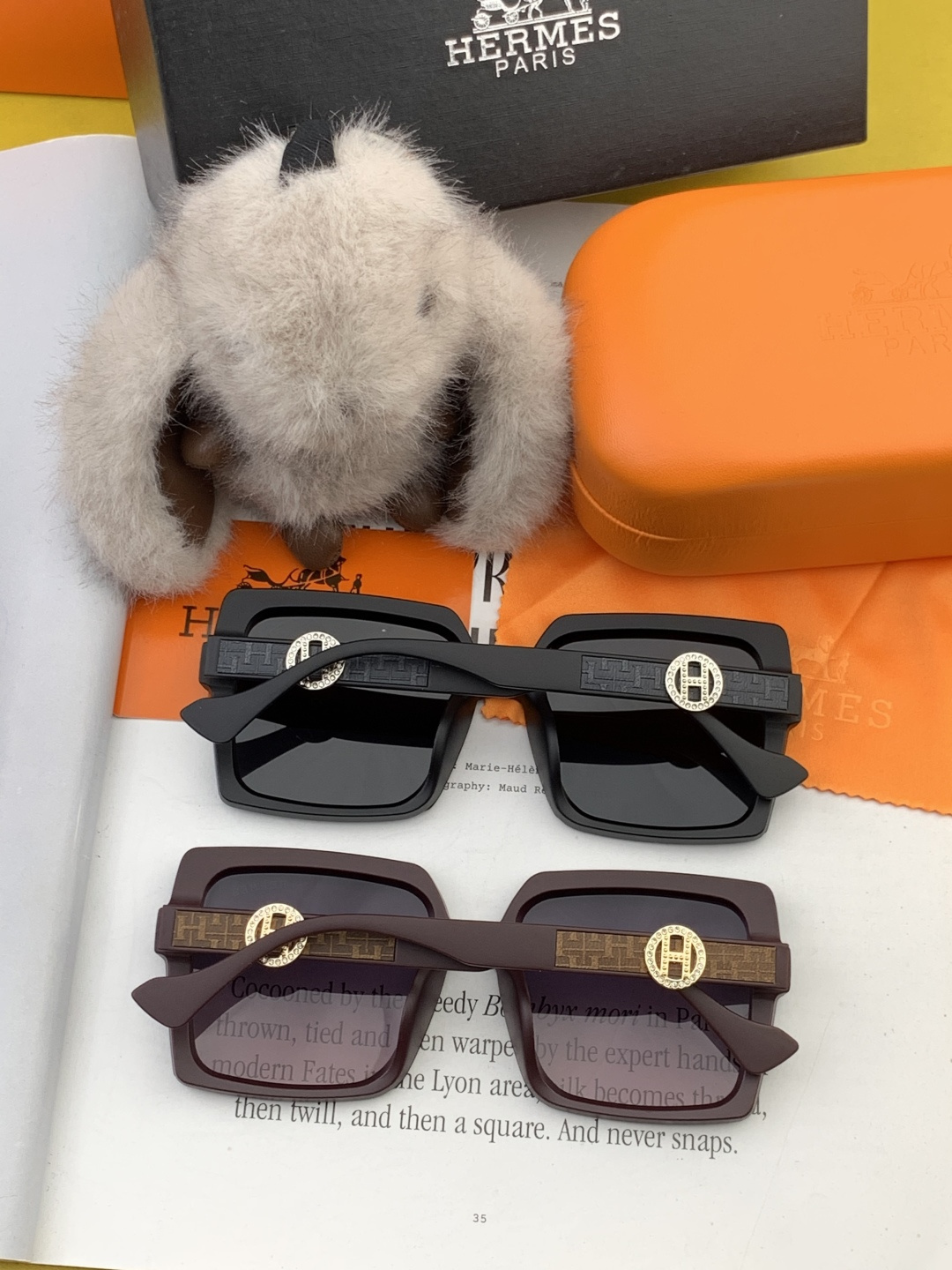 【TR偏光系列】爱马仕 经典的方框设计，不挑脸型，无论搭配大衣还是连衣裙都非常显气质尼龙偏光镜片预防紫外