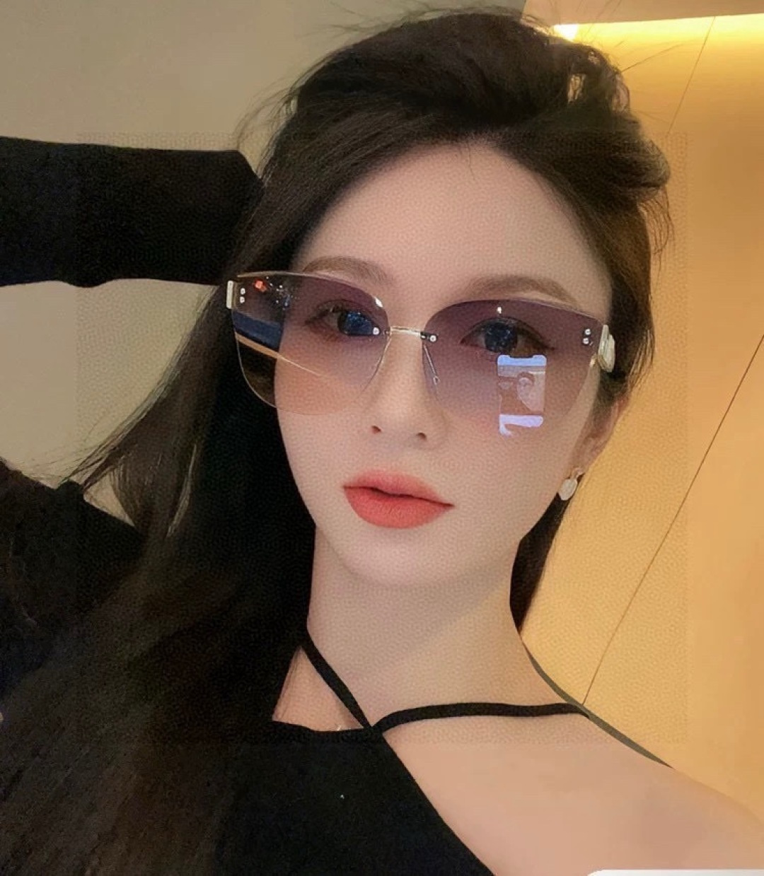 🔺 【DIOR】开春新款 潮流爆款 时尚圆框偏光太阳镜 高品质 佩戴舒适 网红潮款墨镜 女士高清加厚偏光