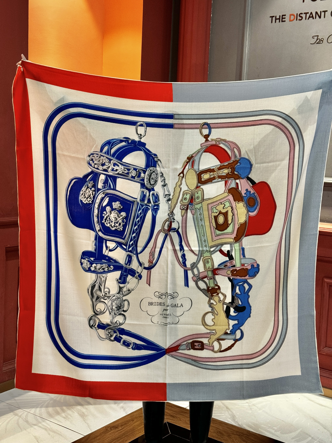 羊绒新款🆕🏇🏇买了都说好看‼️推荐💕【华丽的缰辔双面同色140】羊绒方巾，顶级工艺超值‼️爱马仕专柜爆款