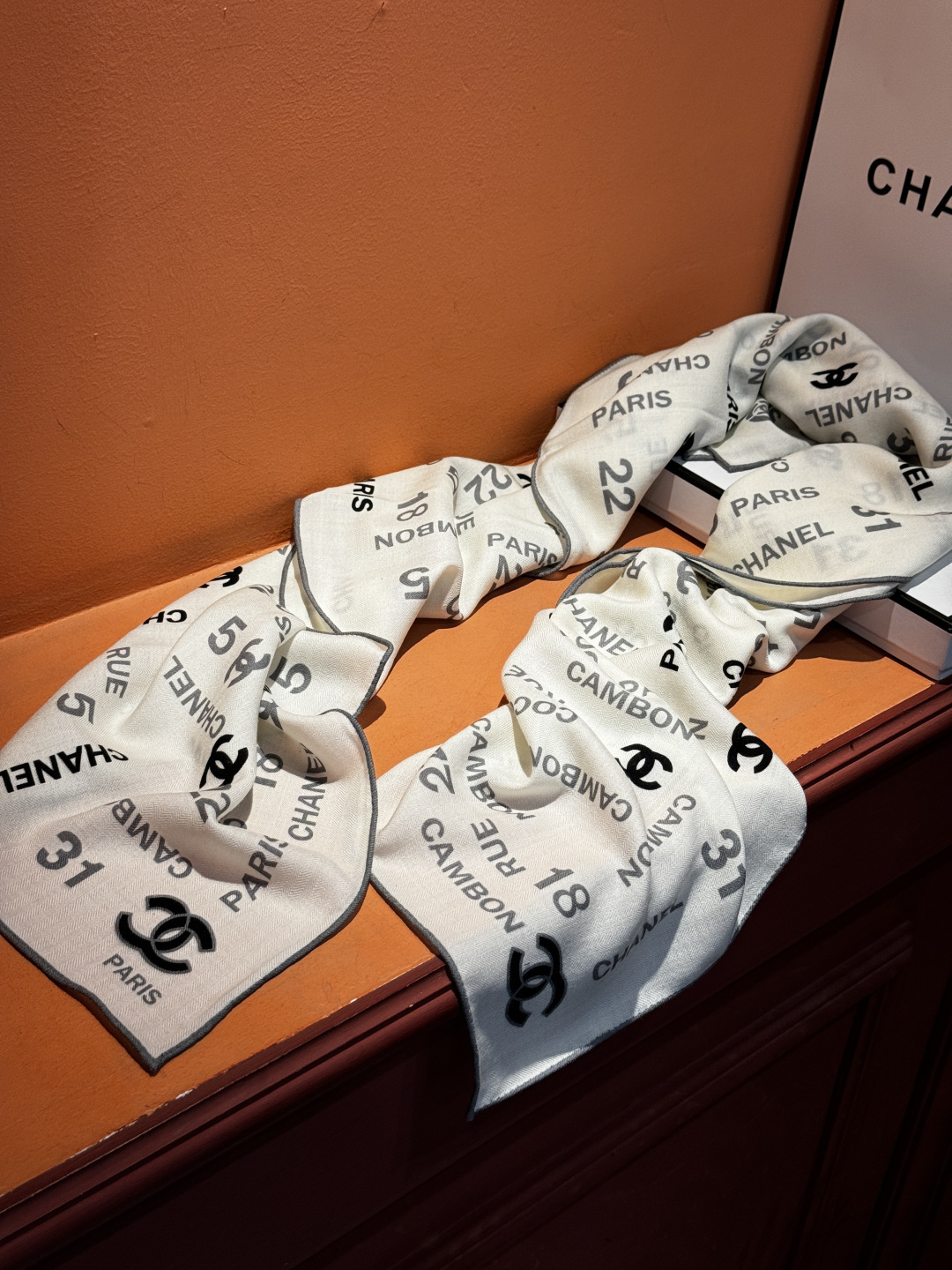 Chanel-sjaal [Verbeterde dubbelzijdige gecodeerde stof in dezelfde kleur] Nieuw — photo 6