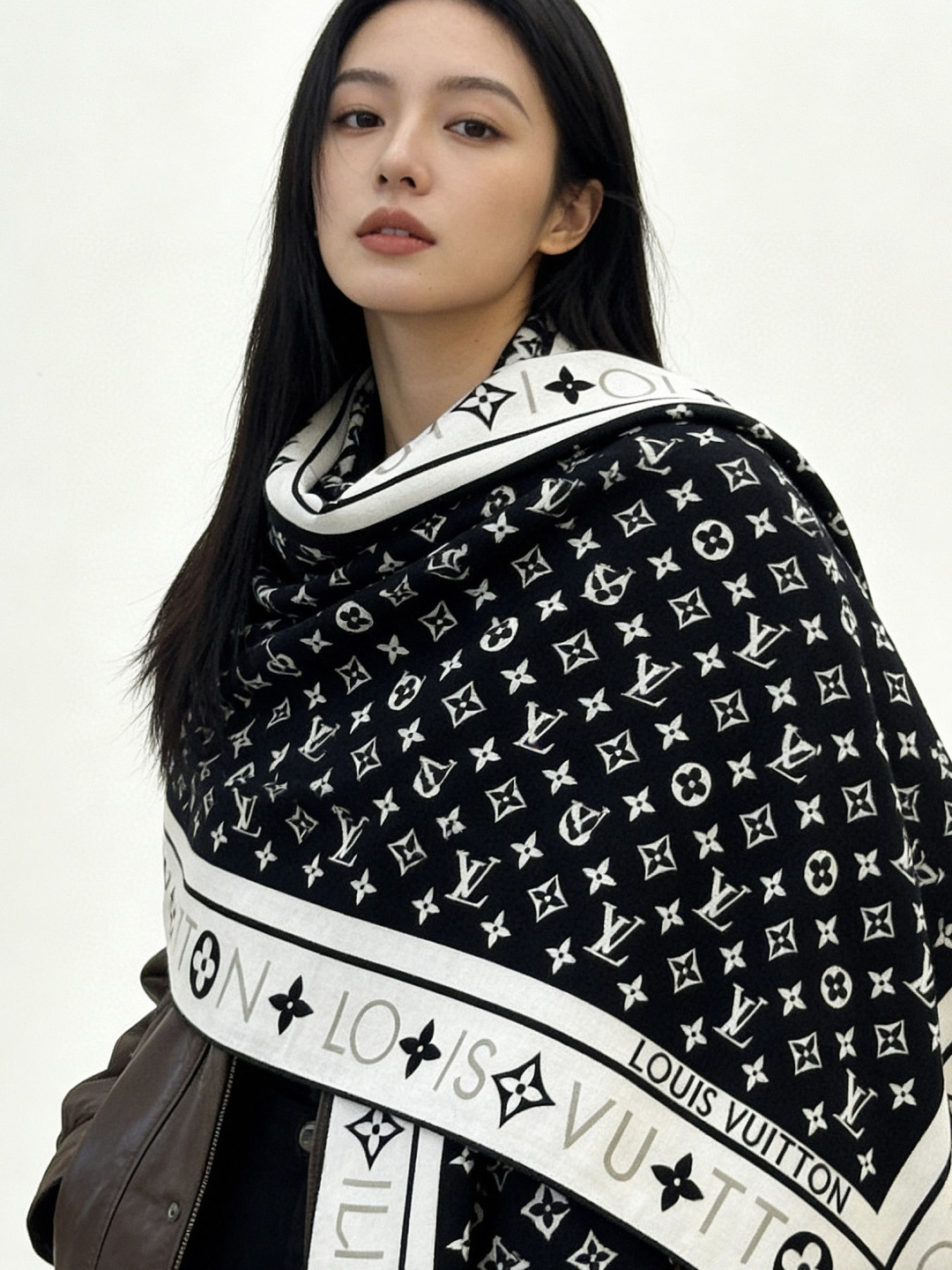 MONOGRAM INFINITY 140丝绒方巾【140顶级丝绒双面同色】Monogram Infin