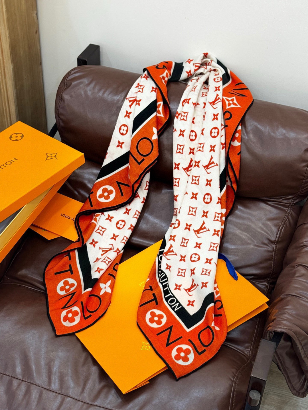 MONOGRAM INFINITY 140丝绒方巾【140顶级丝绒双面同色】Monogram Infin