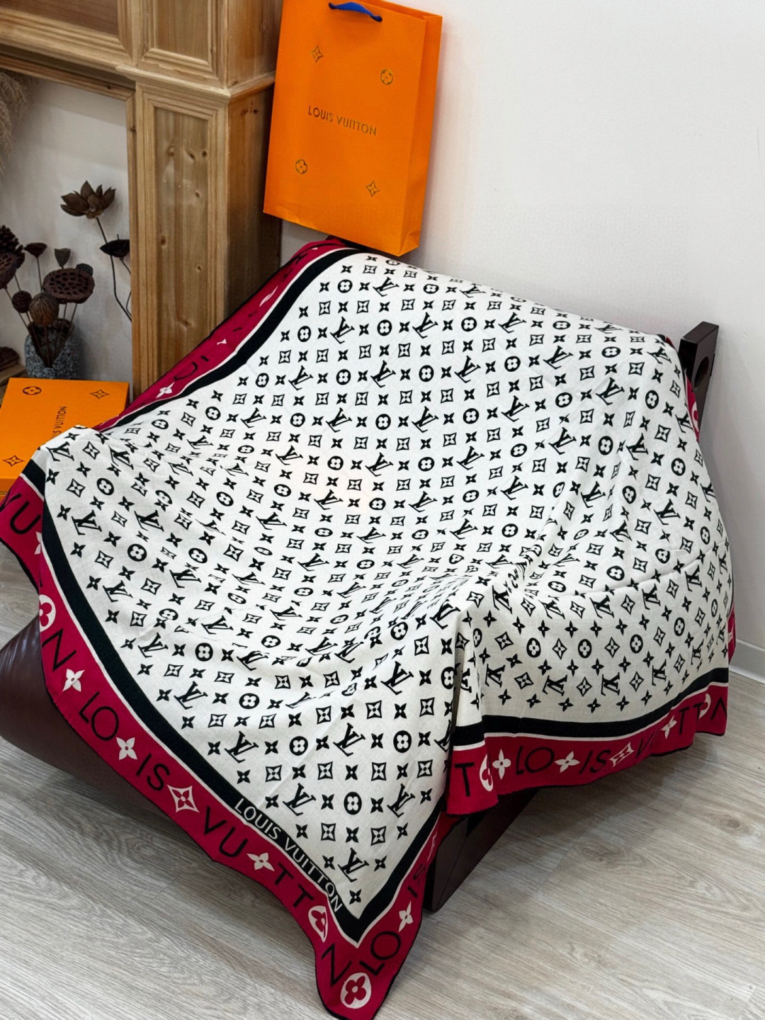 MONOGRAM INFINITY 140丝绒方巾【140顶级丝绒双面同色】Monogram Infin