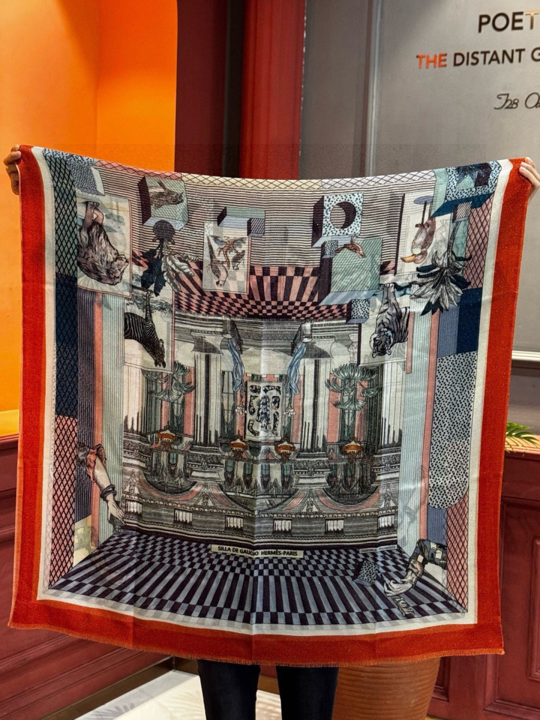 会发光发亮的围巾 爱马仕 专柜同步 买了都说好看羊绒印花‼️推荐💕顶级工艺超值‼️爱马仕专柜爆款🎁🎁羊绒