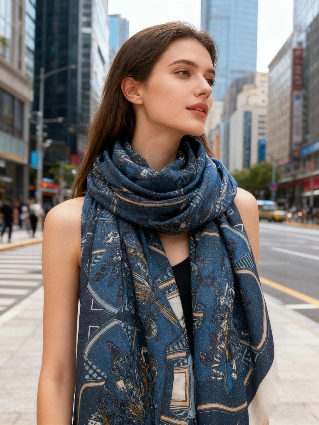 会发光发亮的围巾 羊绒新款🆕👏买了都说好看‼️推荐💕爱马仕羊绒方巾，顶级工艺超值‼️爱马仕专柜爆款🎁💟立