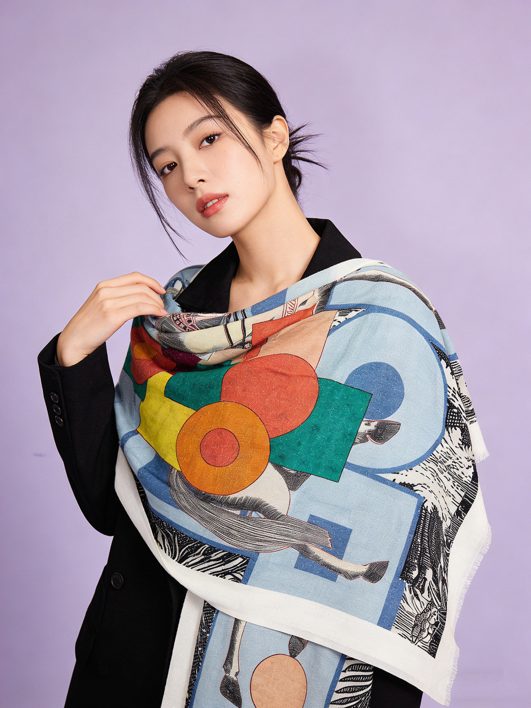 会发光发亮的围巾 爱马仕 专柜同步 买了都说好看羊绒印花‼️推荐💕顶级工艺超值‼️爱马仕专柜爆款🎁🎁羊绒