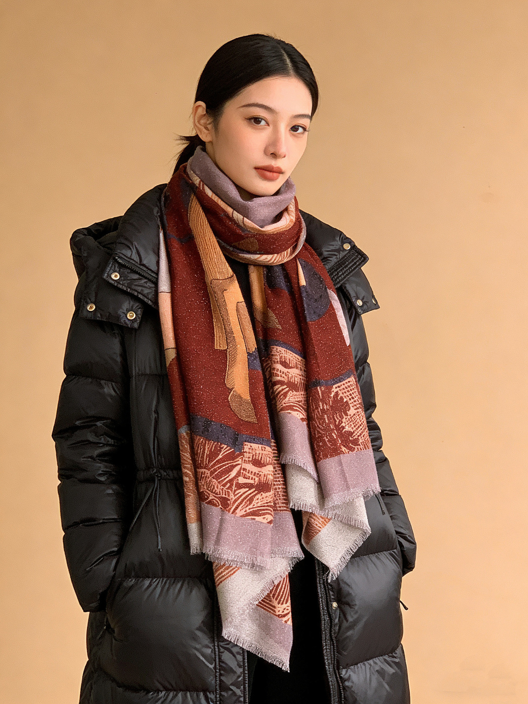 会发光发亮的围巾 爱马仕 专柜同步 买了都说好看羊绒印花‼️推荐💕顶级工艺超值‼️爱马仕专柜爆款🎁🎁羊绒