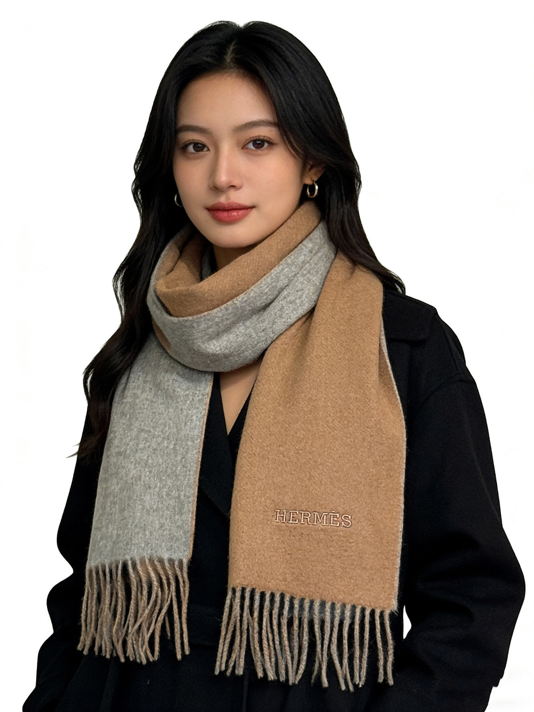 ✨✨太美了😍 爱马仕 情侣款 美到要尖叫😱专柜最新款🎊英伦欧美范儿 又是一款即时尚又实用的大围巾&长巾，