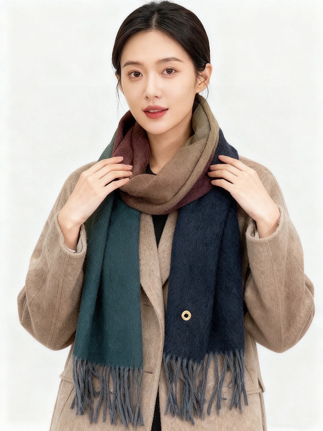 ✨✨太美了😍 【皮安娜】情侣款 美到要尖叫😱专柜最新款🎊英伦欧美范儿「多色渐变」又是一款即时尚又实用的大