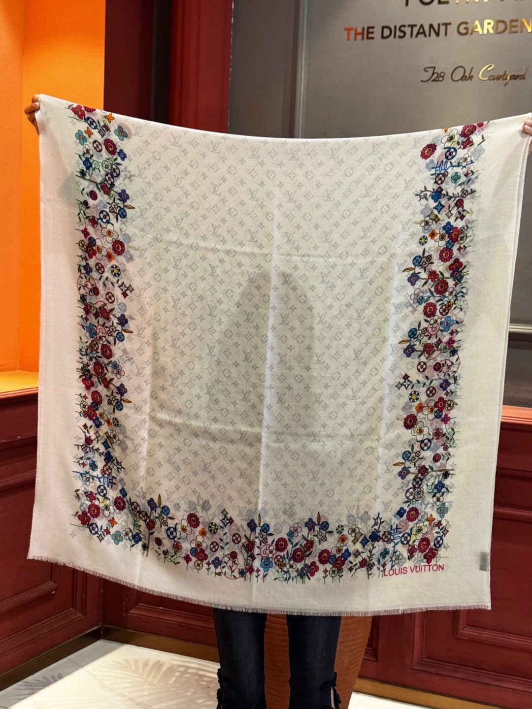 新品🌈上新 专柜同步材质 LV x TM Monogram SuPerflat Flowers 方巾出自