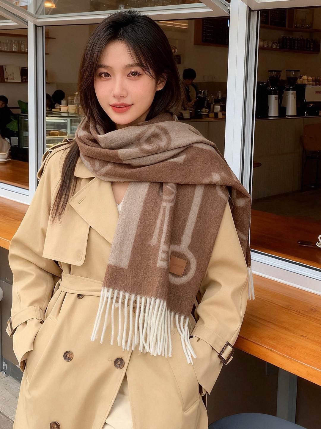 NO:728083,New Hermès keys for men and women  I bought and cherished this scarf~ It is an export order, so it is rare to find something that is small but refined and beautiful. Be sure to buy this H family women's scarf. The style is very feminine and it is a very Classic design for men and women. The classic large-area fabric is made of cashmere supplied by customers. The softness is very good and very beautiful. The upper body effect is unbeatable, beautiful and simple.  , Super nice color scheme, any boy or girl will like it. The jacquard key pattern is very delicate, textured and unobtrusive. It is suitable for formal wear or casual wear. It can be folded in half or hung in a circle. It is stylish for a gentleman and has a warm demeanor. Material cashmere, size 32x180 high version scarf, high version scarf, hermes19860909上新爱马仕钥匙男女款 这款围巾且买且珍惜~都是出口订单所以比较难遇东西讲究少而精好看的一定要收这款H家女士围巾,款式很有女性魅力是男女款里非常Classical的设计,经典大方面料采用的是客供的羊绒细腻柔软度都非常的好,非常漂亮.上身效果无敌好看大气简约,超级好看的配色,任何男生女生都会喜欢的款吧提花钥匙图案非常精致的点缀有质感不张扬~~搭配正装或者搭配休闲装都很合适~对折挂围或者绕圈围都完全可以,绅士有型~有温度的风度.材质羊绒,尺寸32x180高版本围巾,高版本围巾,hermes,scarf