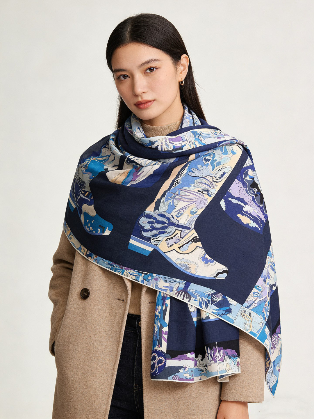 NO:728075,Everyone who bought the new cashmere style said it looks good. I recommend the Hermès double-sided cashmere square scarf of the same color [140 on both sides]. The top-notch craftsmanship is a great value. The Hermès counter hot model has a three-dimensional presentation of patterns and textures. The real thing is of extremely high grade. Special craftsmanship. High-end research and development. Stunning. The special cutting-edge craftsmanship is loved by Bai Fumei. Whether it is quality, style or price, it will make them scream for big brand control. Super high cost performance.  Definitely worth buying, size 140cm*140cm, 70 cashmere silk high version scarf, high version scarf, hermes, real silk19860909羊绒新款买了都说好看推荐爱马仕双面同色羊绒方巾【双面同色140】,顶级工艺超值爱马仕专柜爆款立体呈现图案纹路实物档次极高特殊工艺高端研发惊艳问世特殊尖端工艺处理受到白富美的喜欢 无论是品质 款式 价格都令大牌控的她们尖叫 超高性价比 绝对值得入手尺寸140cm*140cm,70羊绒真丝高版本围巾,高版本围巾,hermes,real silk,scarf