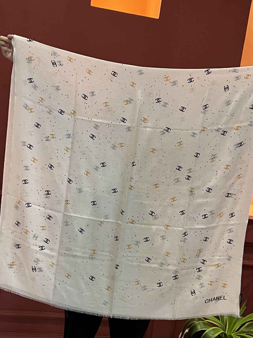 会发光发亮的围巾 💄💋新款客供银线💖羊绒面料长巾 😘美翻了[流泪]【银线心愿锁长巾】御用殿堂级极‼️新款