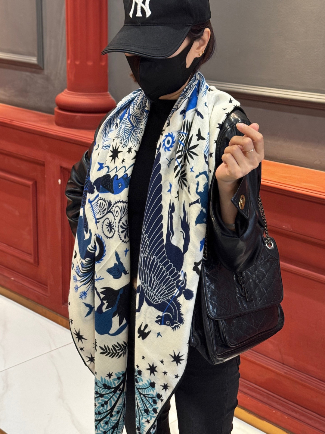 羊绒新款🆕👏👏买了都说好看‼️推荐💕爱马仕双面同色羊绒方巾【玛雅森林双面同色140】，顶级工艺超值‼️爱