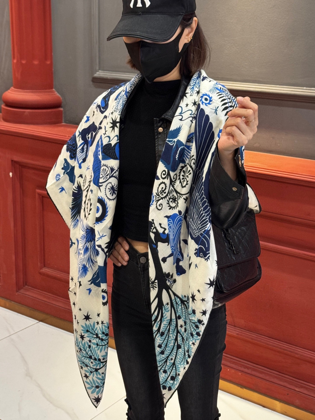 羊绒新款🆕👏👏买了都说好看‼️推荐💕爱马仕双面同色羊绒方巾【玛雅森林双面同色140】，顶级工艺超值‼️爱