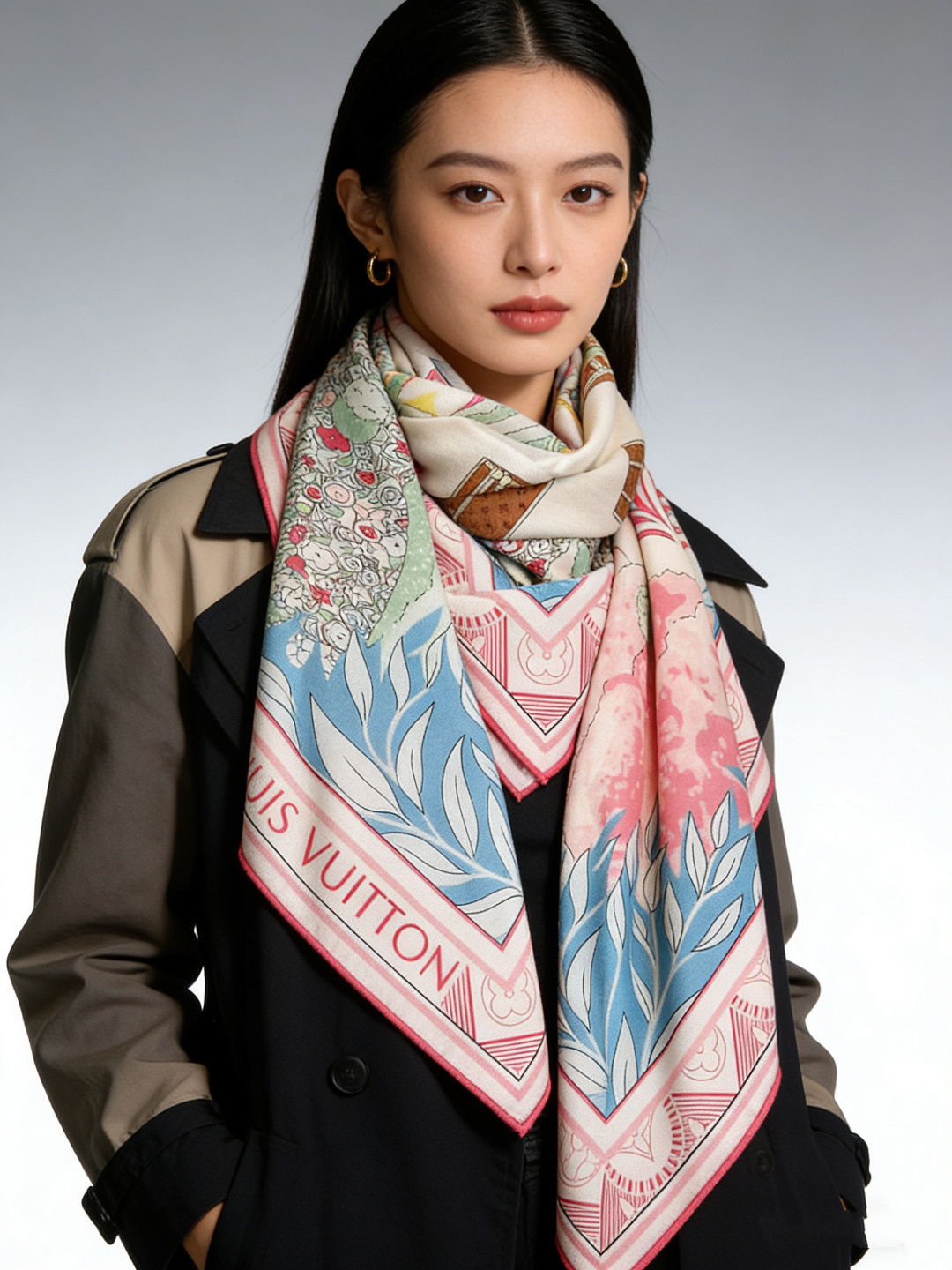 🆕L.viP 定制级别 【双面同色高奢丝绒方巾，baby绒级别的超柔触感】只有我家的品质才能叫丝绒方巾路