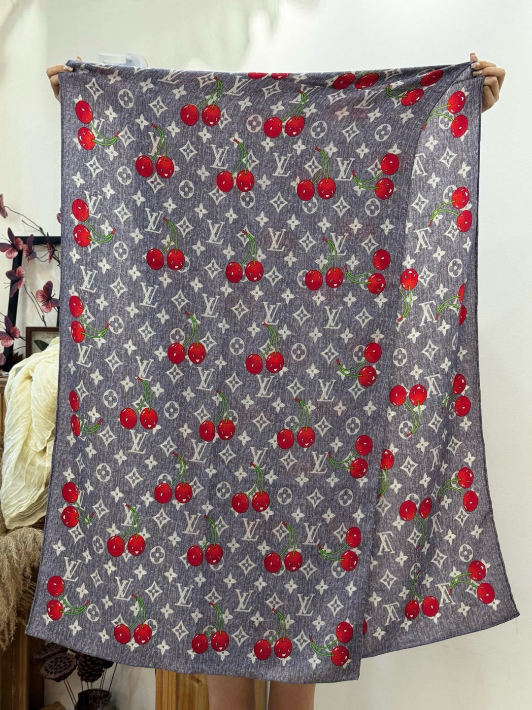 LV X TM MONOGRAMCERISE 【双面丝绒同色】LV × TM Monogram Ceri