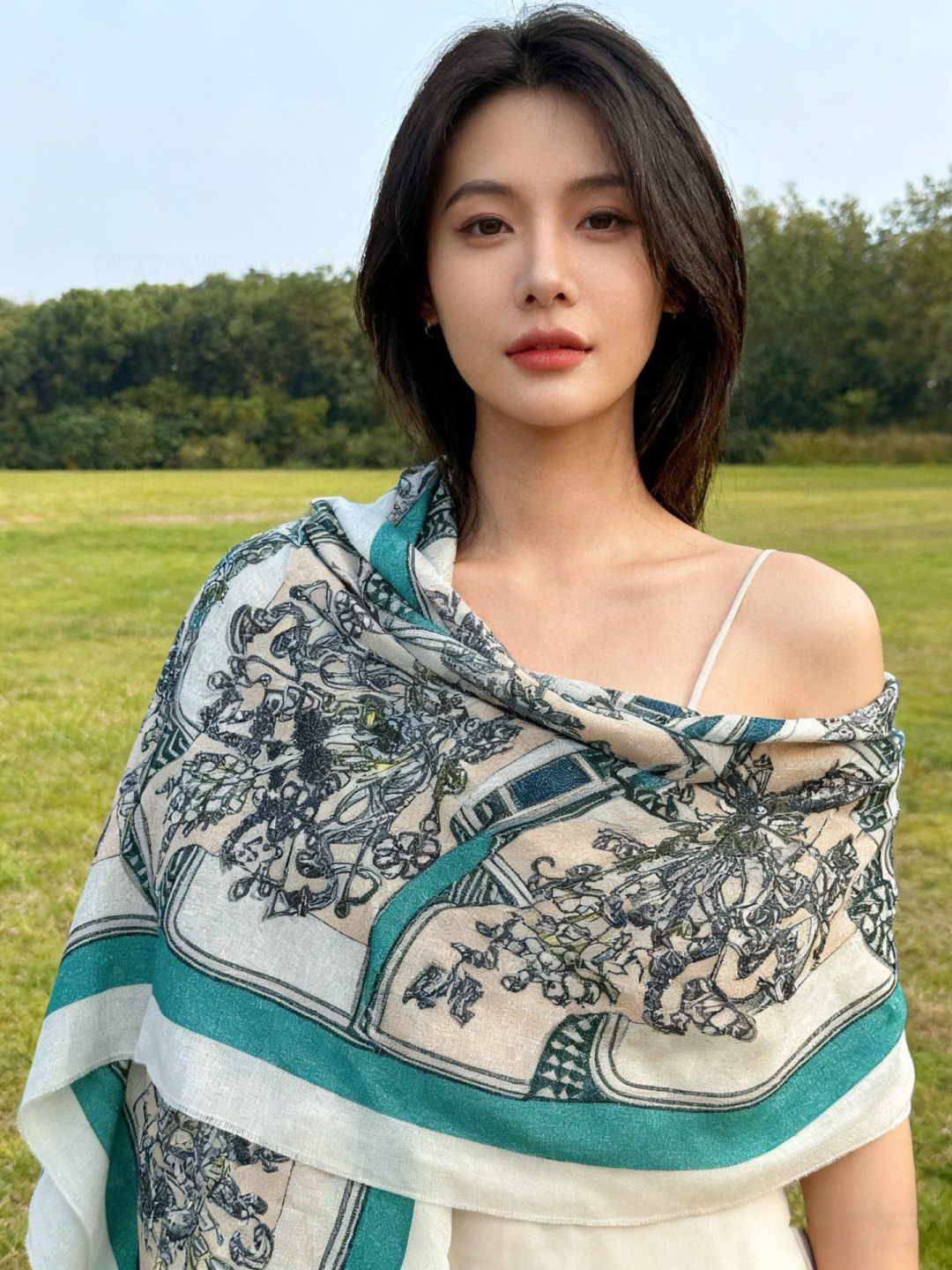 会发光发亮的围巾 羊绒新款🆕👏买了都说好看‼️推荐💕爱马仕羊绒方巾，顶级工艺超值‼️爱马仕专柜爆款🎁💟立