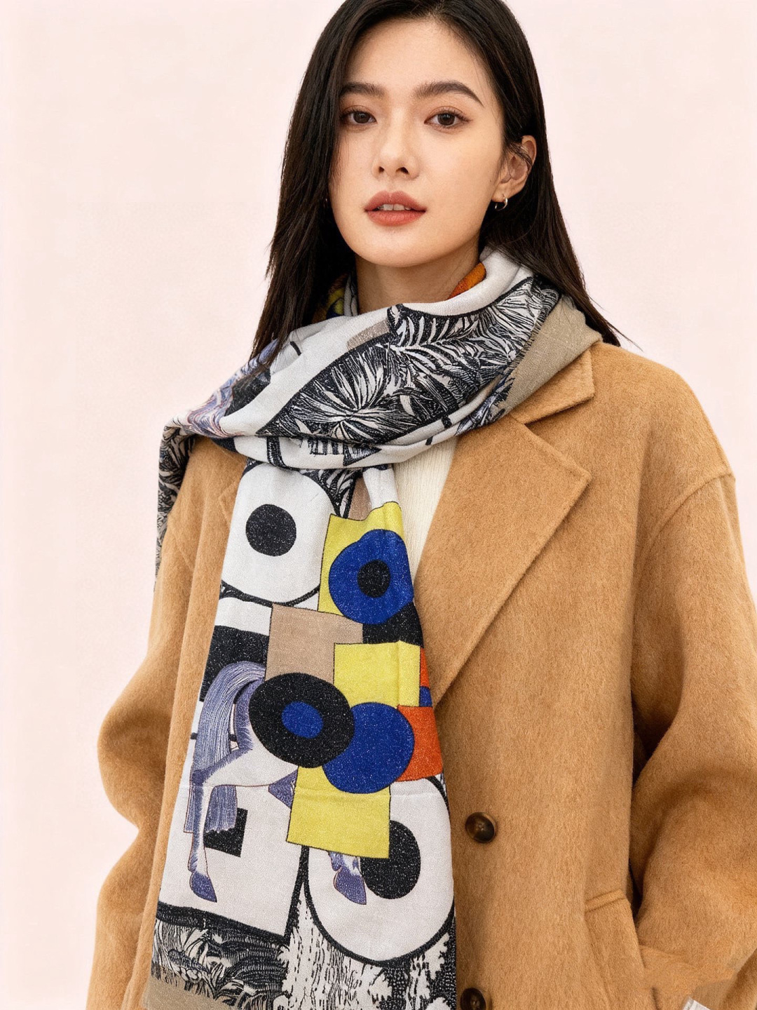 会发光发亮的围巾 爱马仕 专柜同步 买了都说好看羊绒印花‼️推荐💕顶级工艺超值‼️爱马仕专柜爆款🎁🎁羊绒