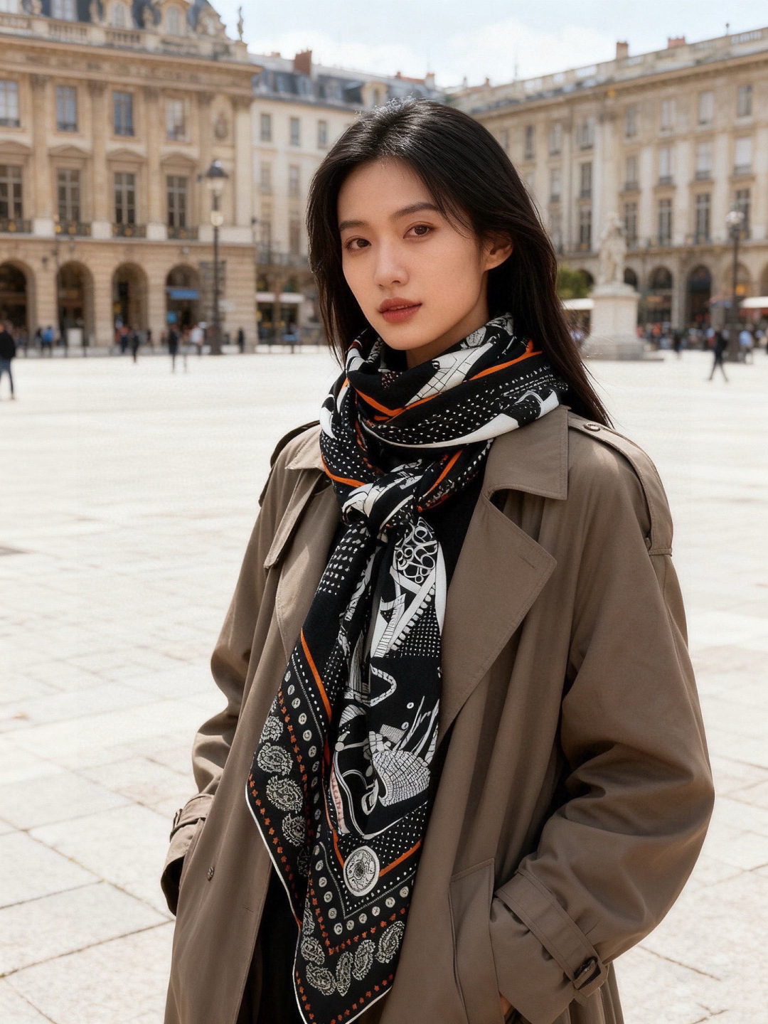 💟羊绒新款🆕👏👏买了都说好看‼️推荐💕爱马仕双面同色羊绒方巾，顶级工艺超值‼️爱马仕专柜爆款🎁💟立体呈现