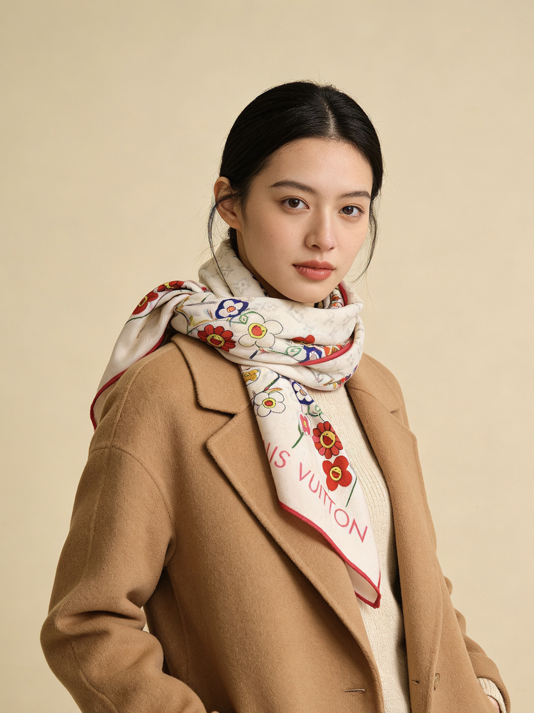 MONOGRAM INFINITY 140丝绒方巾【140顶级丝绒双面同色】Monogram Infin