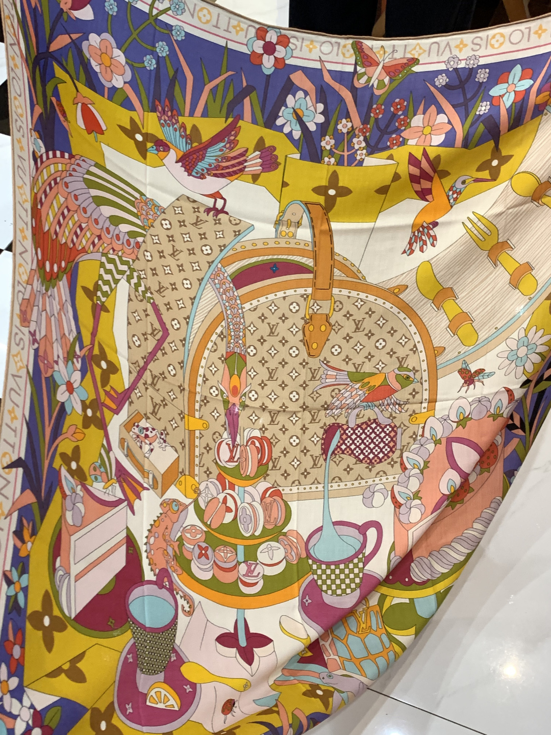 JARDIN DES PLANTES 140双面丝绒～【LV秋冬新品】Jardin Des Plante