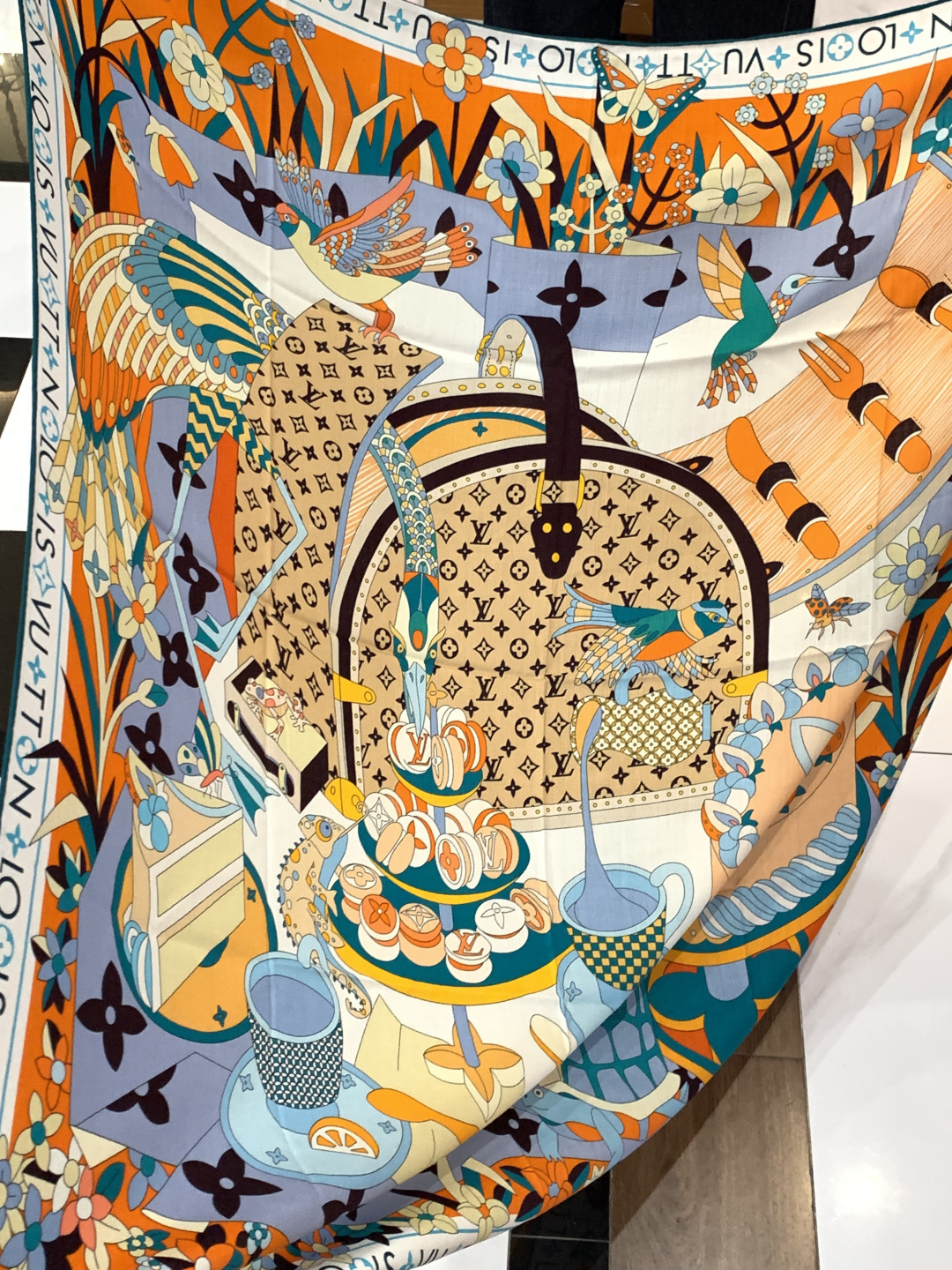 JARDIN DES PLANTES 140双面丝绒～【LV秋冬新品】Jardin Des Plante