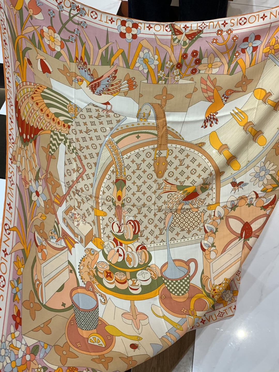 JARDIN DES PLANTES 140双面丝绒～【LV秋冬新品】Jardin Des Plante