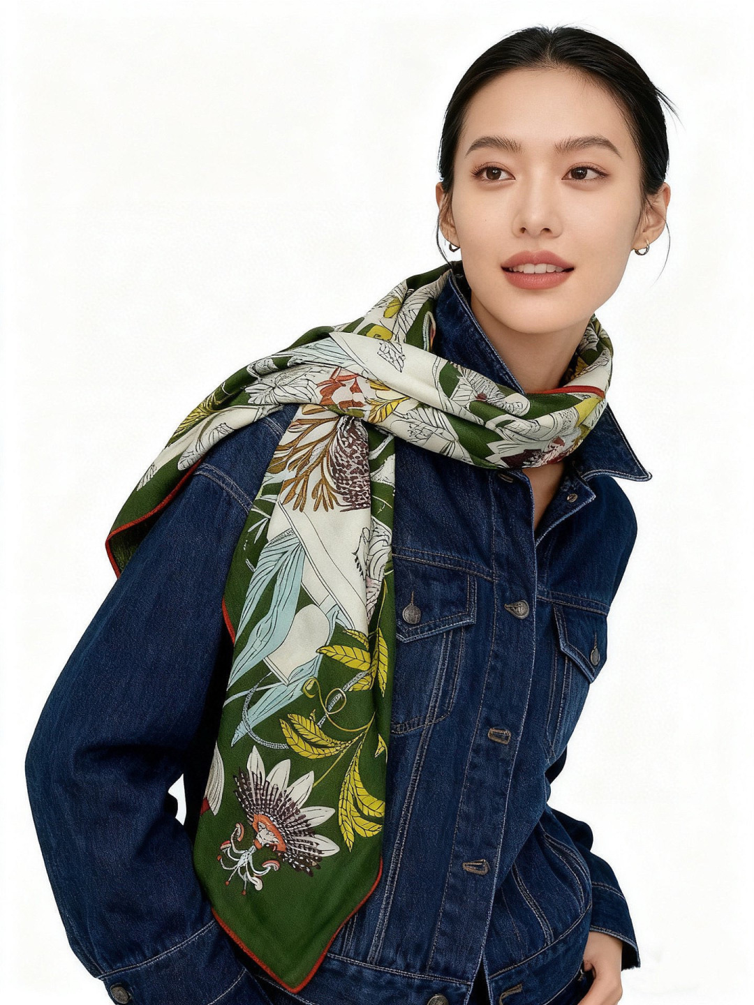 羊绒新款🆕👏买了都说好看‼️推荐💕爱马仕双面同色羊绒方巾，【奇珍乐园双面同色140】顶级工艺超值‼️爱马