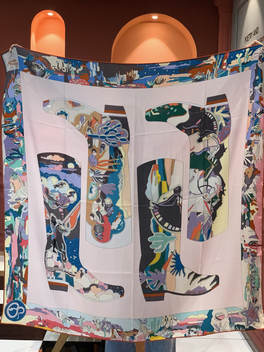 羊绒新款🆕👏👏买了都说好看‼️推荐💕爱马仕双面同色羊绒方巾【双面同色140】，顶级工艺超值‼️爱马仕专柜