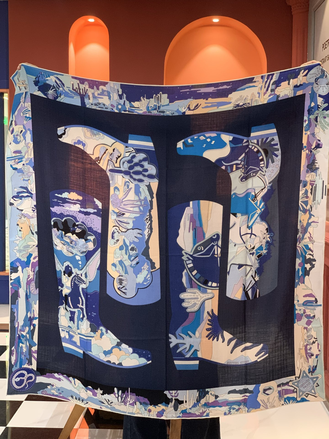 羊绒新款🆕👏👏买了都说好看‼️推荐💕爱马仕双面同色羊绒方巾【双面同色140】，顶级工艺超值‼️爱马仕专柜