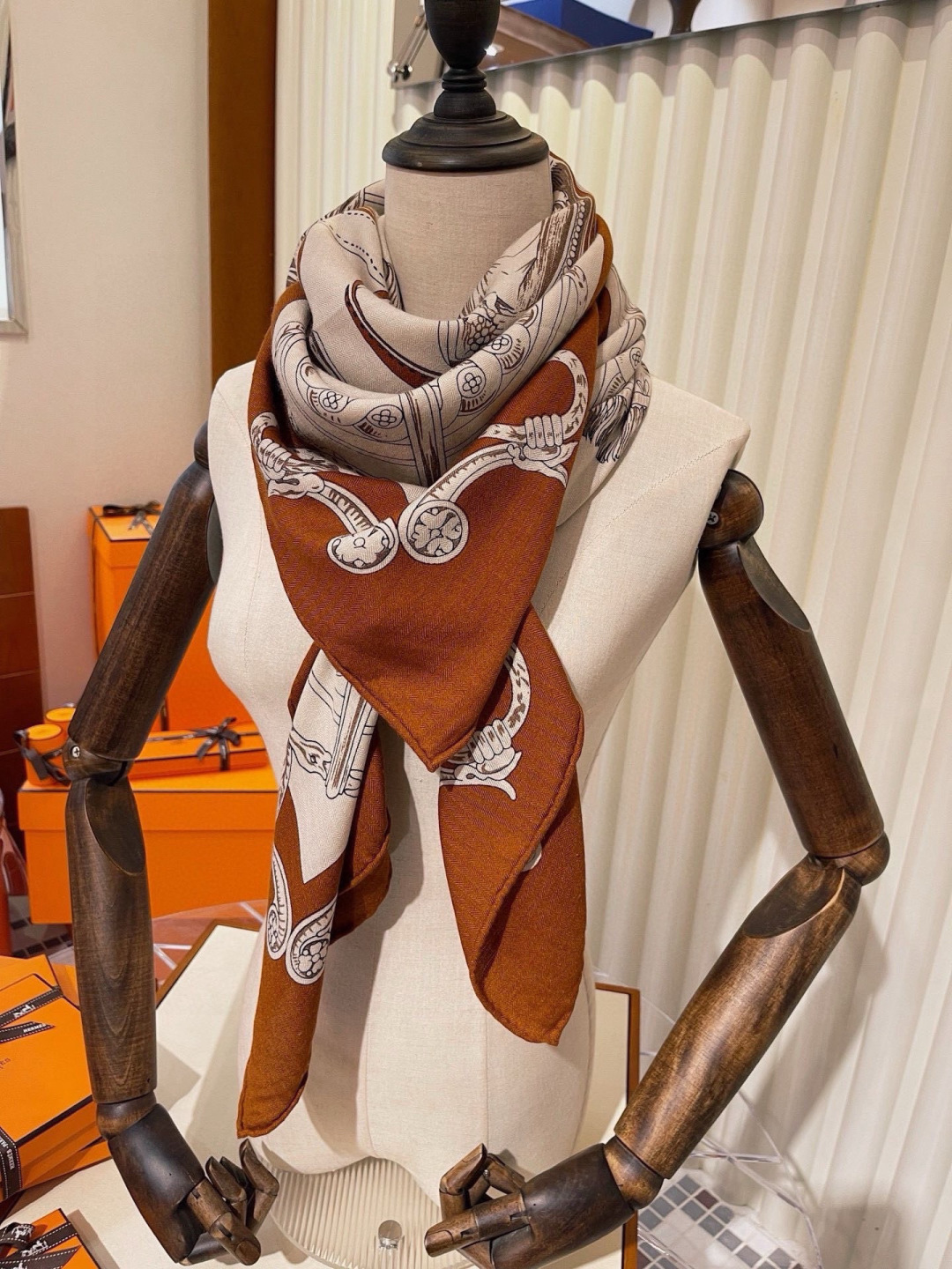 Hermes Scarf Hermes Hermes H 70% 30% 140*140cm H — photo 8