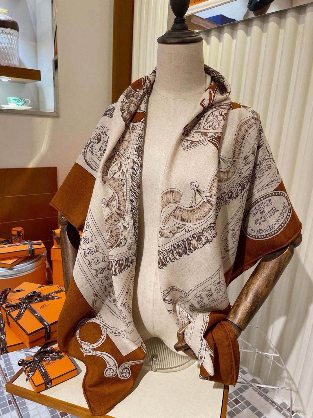 Hermes Scarf Hermes Hermes H 70% 30% 140*140cm H — photo 7