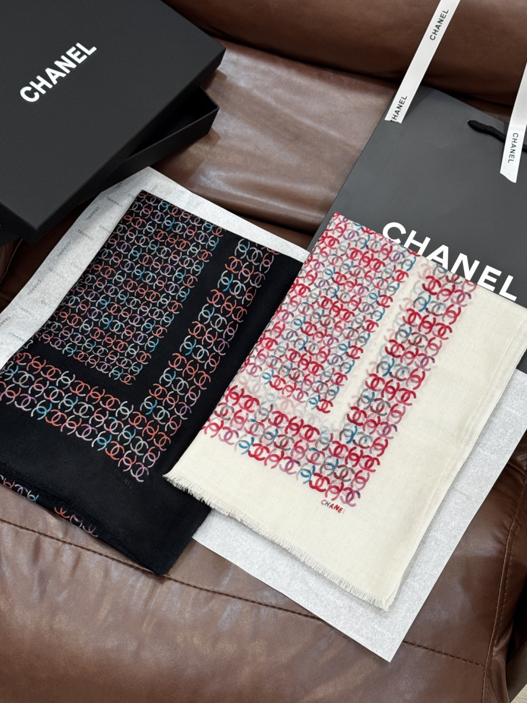 Cachecol Chanel 100*200cm 100% — photo 12