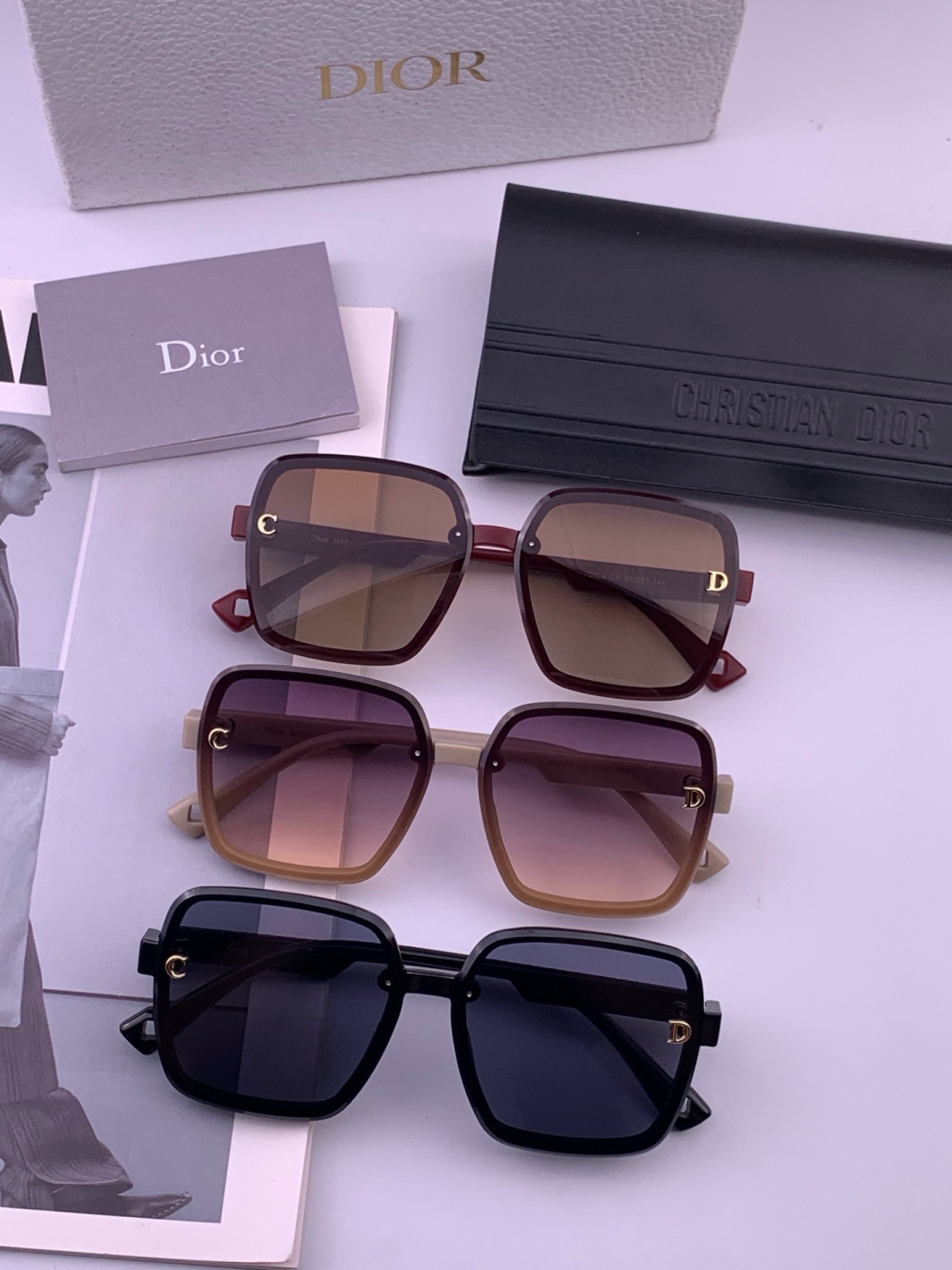 【DIOR】迪奥太阳镜 时尚造型 开车驾驶镜时尚墨镜🌸世界顶级奢华品牌，品质保证！😍😍经典款, 明星热爱