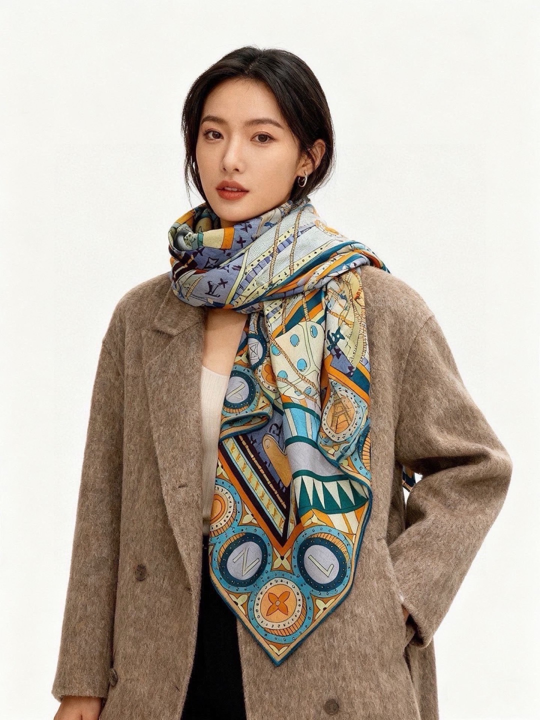 JARDIN DES PLANTES 140双面丝绒～【LV秋冬新品】Jardin Des Plante