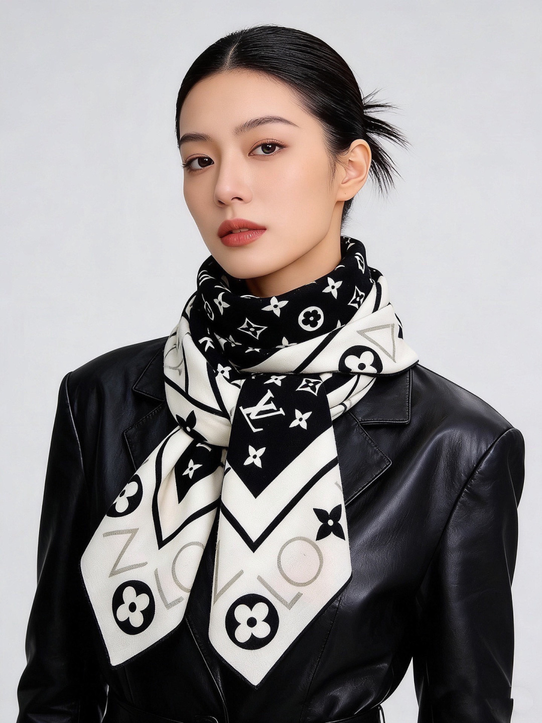 MONOGRAM INFINITY 140丝绒方巾【140顶级丝绒双面同色】Monogram Infin