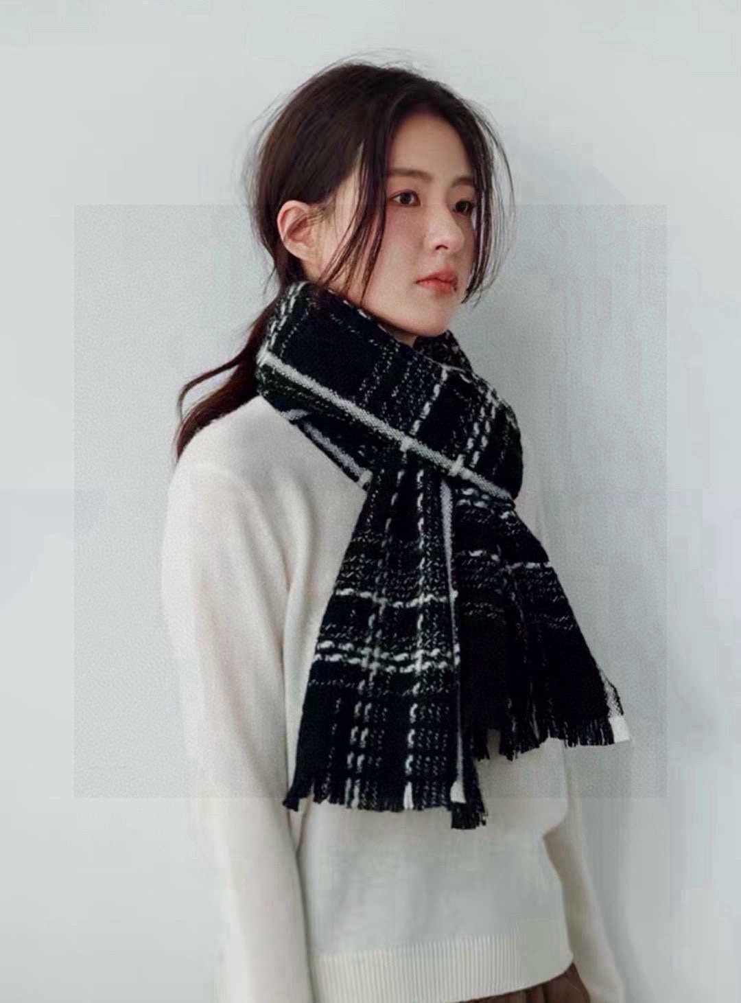 ‼️新😘😘香奈儿（CHANEL）年度最美‼️ 【双C编织格纹披肩】独家渠道原单货‼️年度最新力作 顶极高